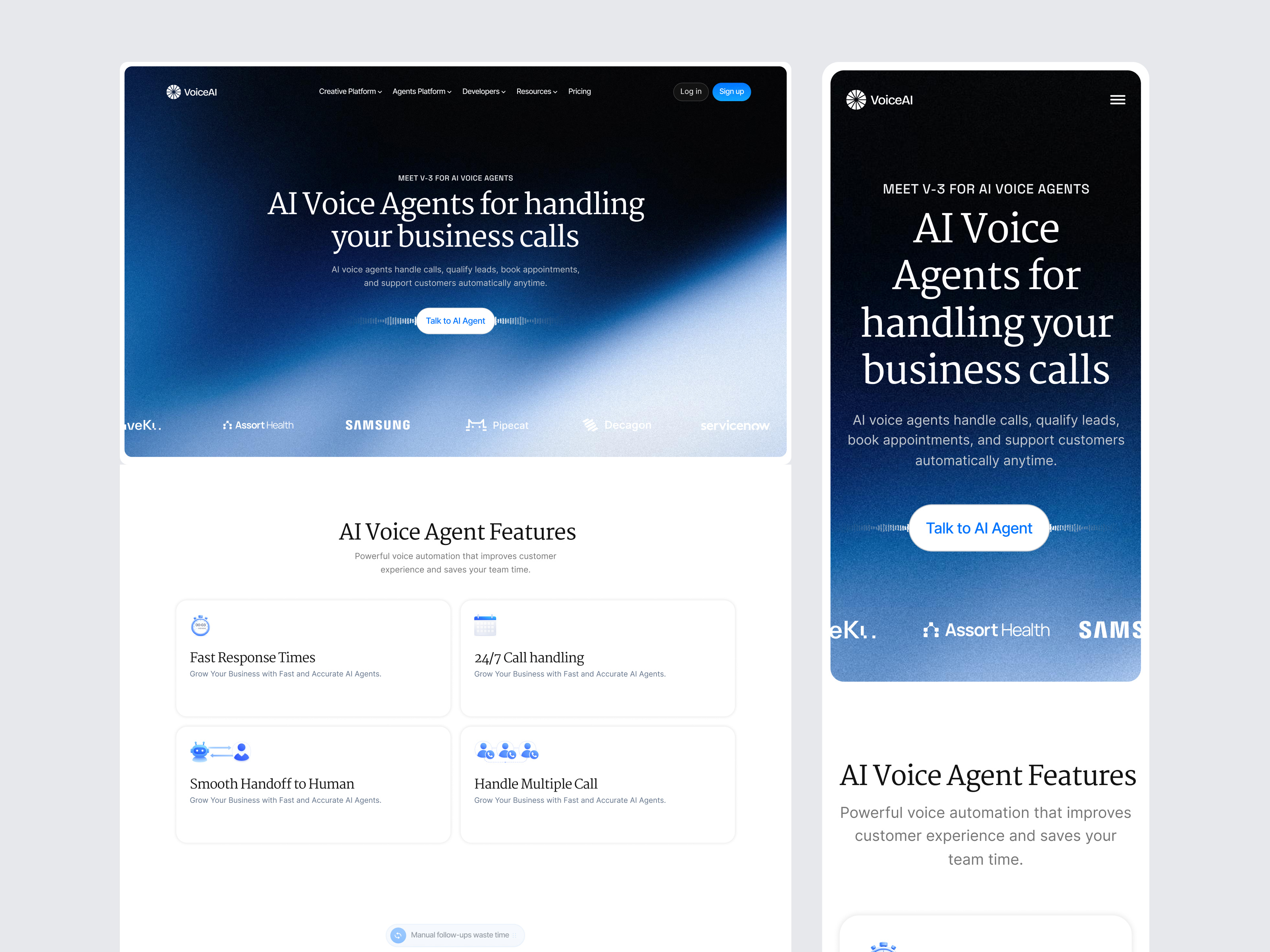 Example of Website Design & Webflow Development