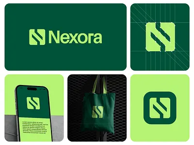 Nexora – Modern Tech Brand Identity Design appicon brandidentity branding graphicdesign identitydesign logo logodesign logomark minimal modernlogo startup techlogo