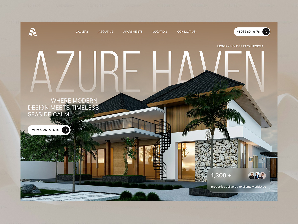 Luxury real estate website design