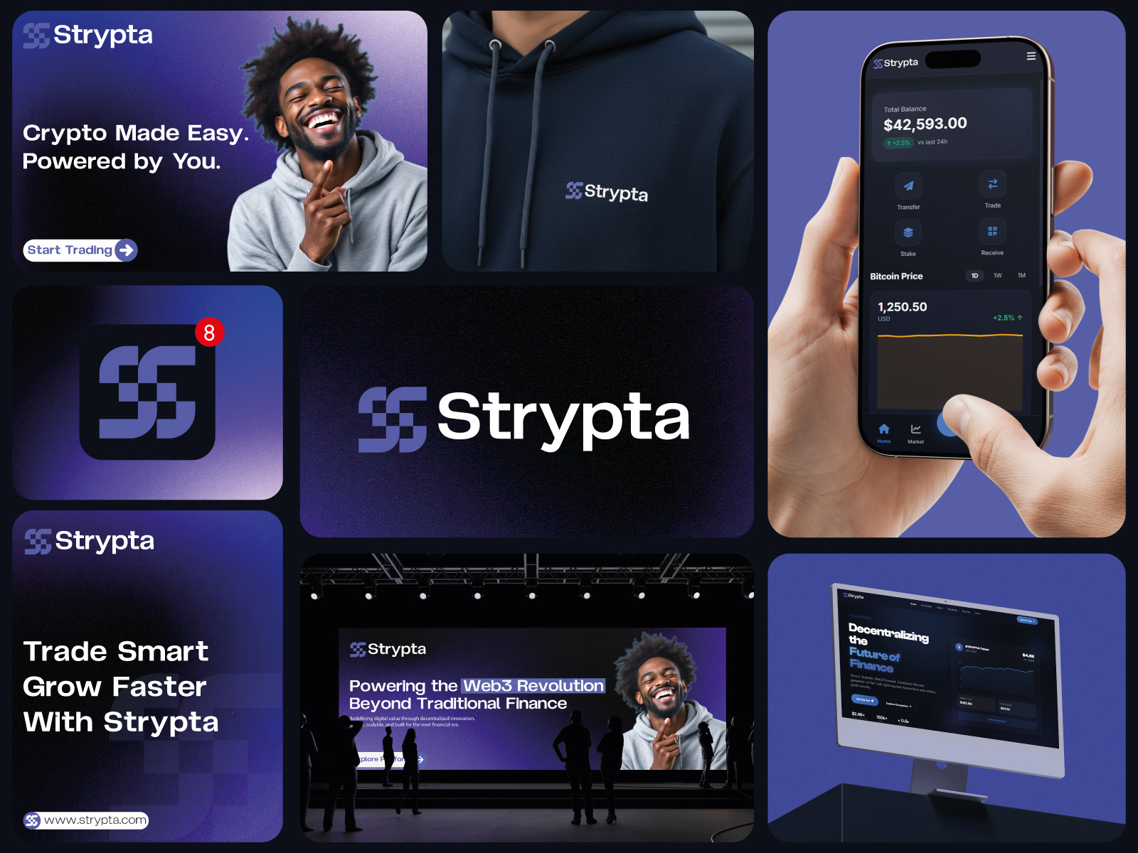 Modern Crypto & Web3 Logo Branding Design blockchainbrand brandidentity branding crypto cryptobrand cryptologo designportfolio digitalbrand fintech geometriclogo logodesign minimallogo modernlogo startuplogo techbrand uiux visualidentity web3logo