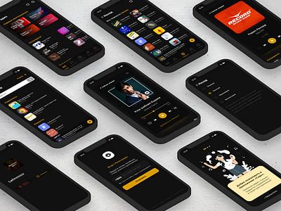 Sado - application for audiobooks, musics, podcasts and radio. ai app banking branding graphic design inspiration interface scoring ui uisource uitrends ux uxsource uxtrend webdesign webpage website