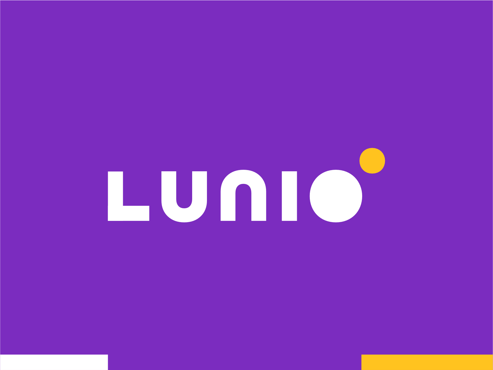 Example of Lunio online advertising data verification word mark logo design