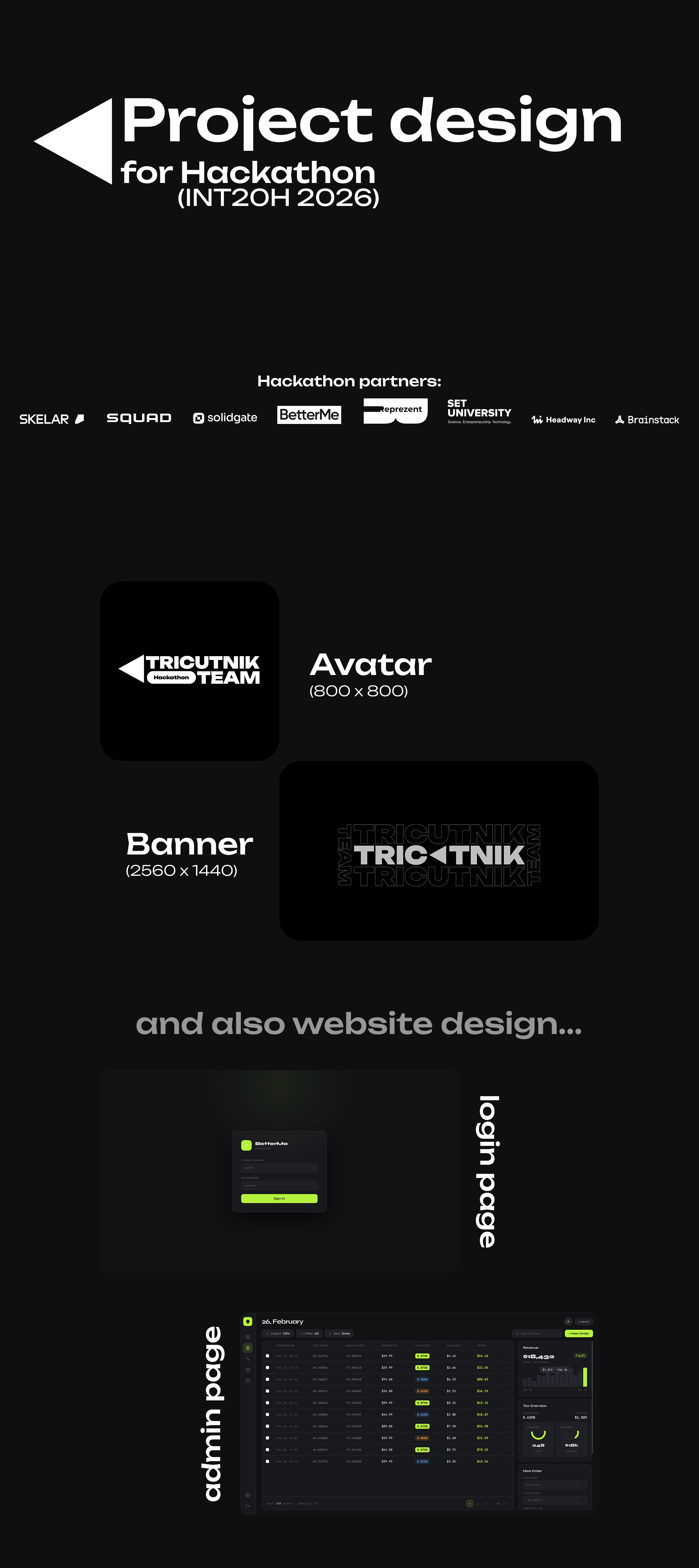 TRICUTNIK TEAM — Team Branding and Web Design brand identity branding logo design minimal branding team branding team website visual identity web design