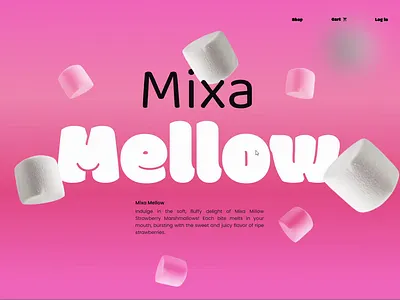 Candy Store Web Experience 3d elements bold typography candy shop confectionery dessert brand ecommerce design food website landing page minimal design minimal ui modern web pink aesthetic playful design product design soft design sweet branding ui design web design