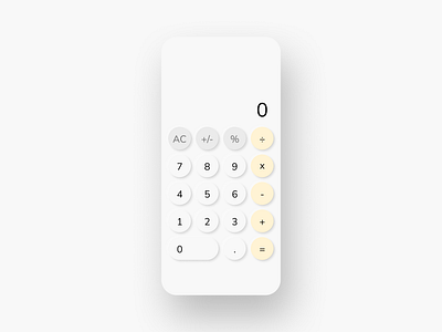 Daily UI Challenge 004- Calculator calculator dailyui design challenge dribbble feedback graphic design mobile ui