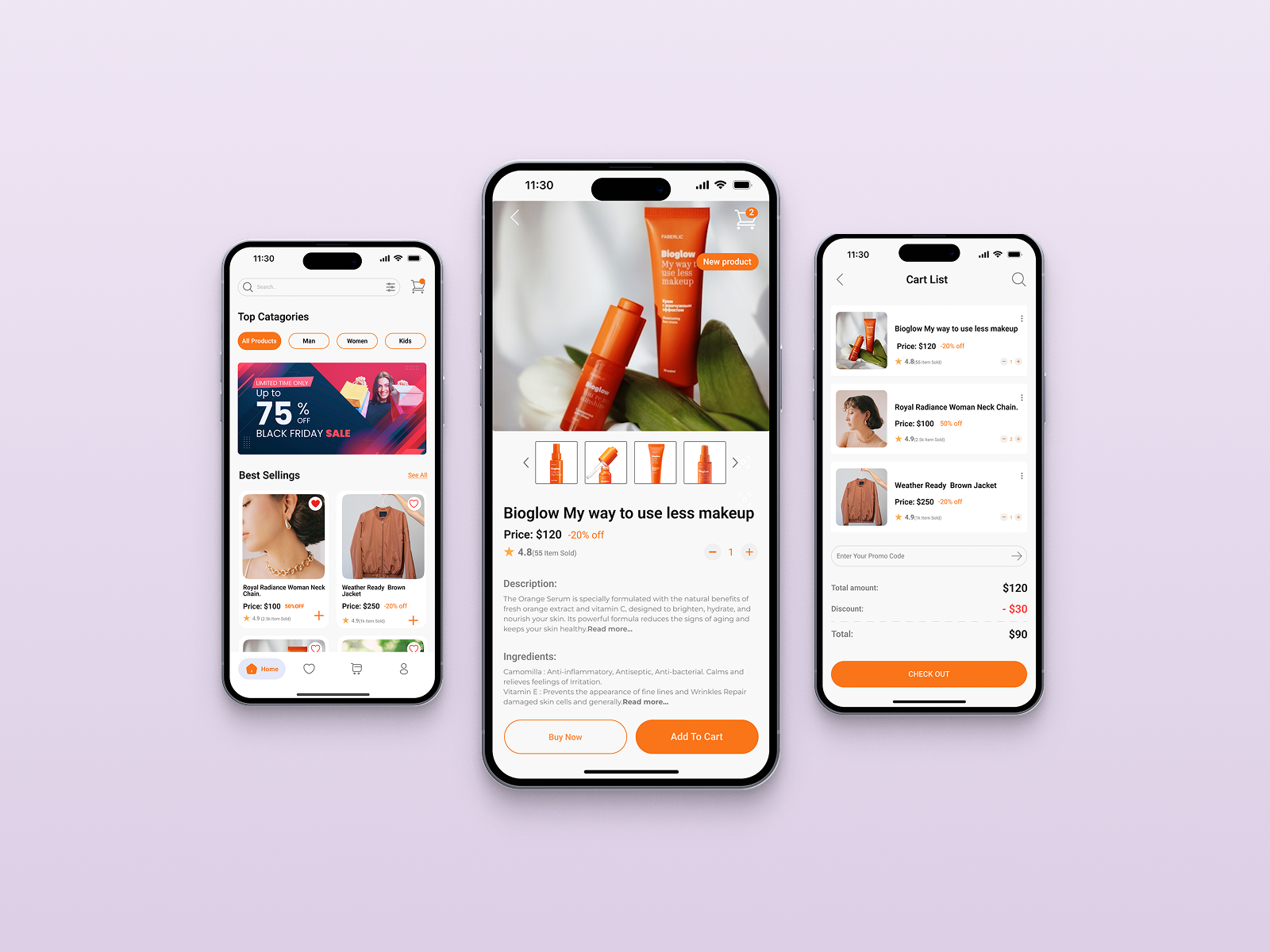 Glow Beauty – Skincare E-Commerce App UI Design appdesign beautyapp cartdesign cleanui ecommerce figmadesign interfacedesign minimalui mobileapp modernui productdesign shoppingapp skincare ui uidesign userexperience userinterface ux uxdesign