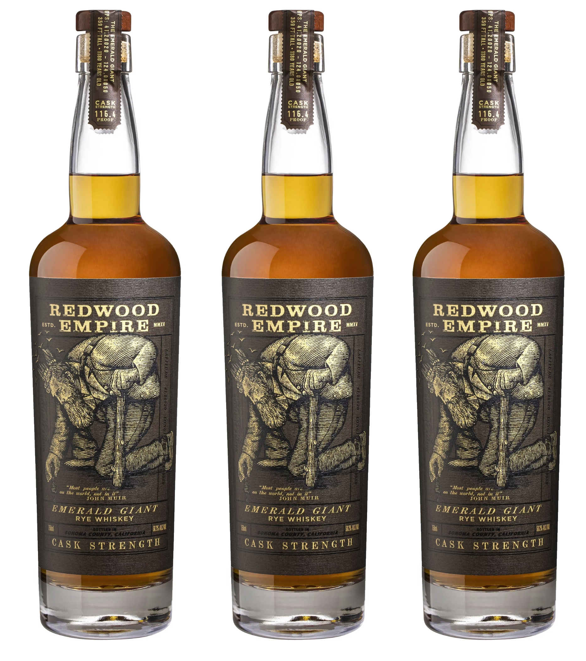 Emerald Giant Whiskey Label rendered by Steven Noble artwork branding conceptual art design engraving etching gravure illustration line art linocut scratchboard steven noble vintage art