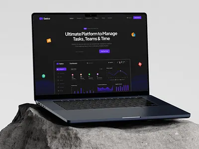 SaaS Landing Page Website design agency branding creative dark dashboard design figma framer illustration landing pages logo mobile app modern product design saas tempelete ui ux webflow website