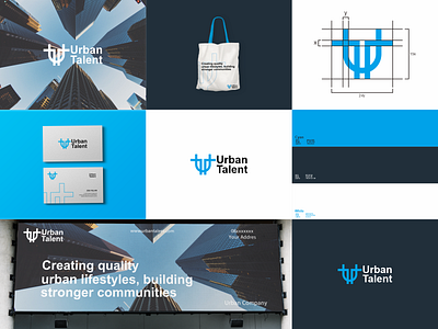 Urban Talent Logo branding design graphic design illustration illustrator lettering logo monogram ui vector