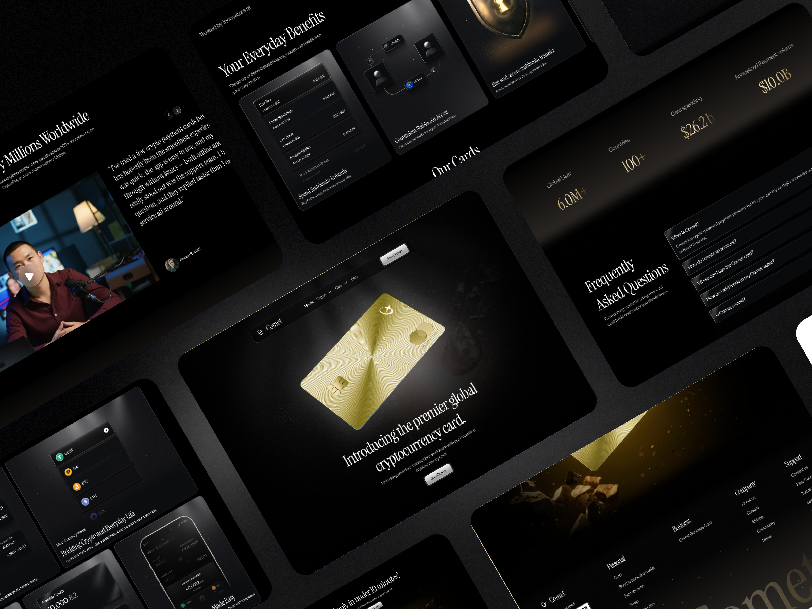 Comet Modern Dark Crypto Platform Design dark blockchain website dark crypto landing page dark cryptocurrency design dark dashboard ui dark defi platform dark exchange platform dark fintech ui dark investment app dark mode website dark saas landing page dark startup website dark trading platform dark ui design dark web3 design figmaexpert futuristic dark web design minimal dark ui modern dark interface ux