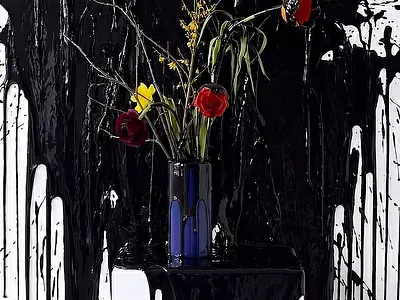 STILL LIFE II — Black as intervention art artdirection conceptualart design intervention perfomance stilllife
