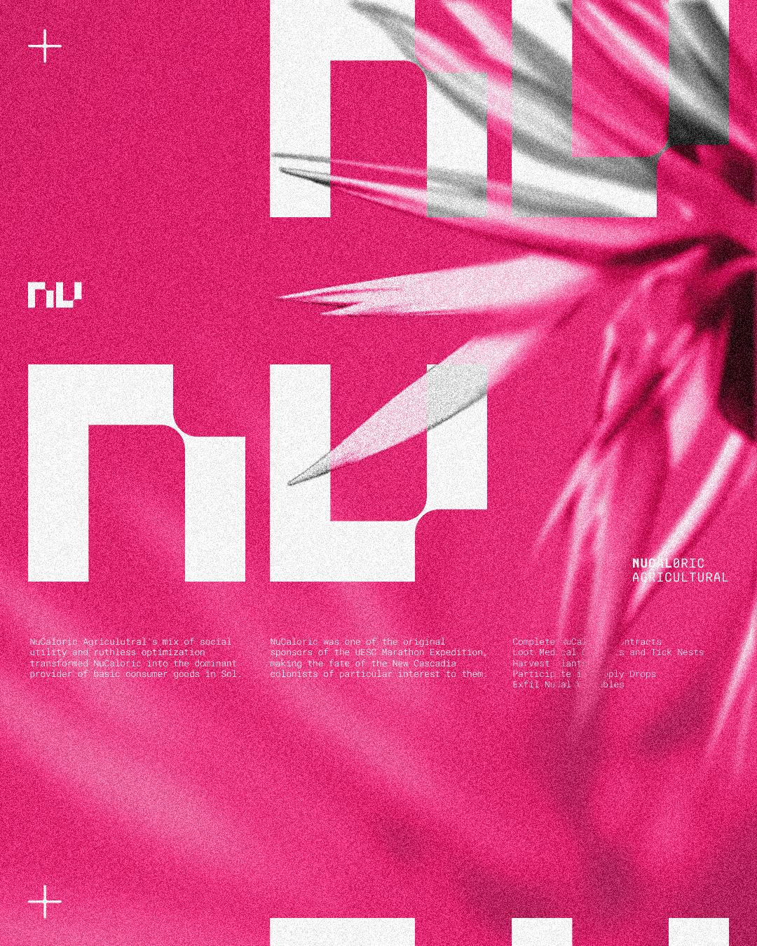 MARATHON - NuCaloric Graphic art branding bungie design digital faction fan art graphic design marathon marathon steam marathon video game monotype nucal faction nucal marathon nucaloric nucaloric agricultural poster social media steam video game