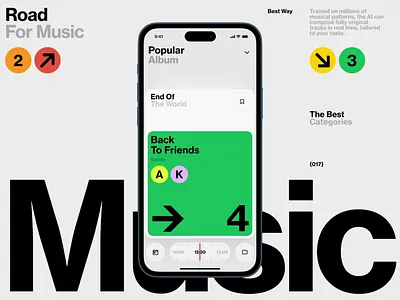 Music Carts Road dashboard data design ia illustration interface ios maps music os slide