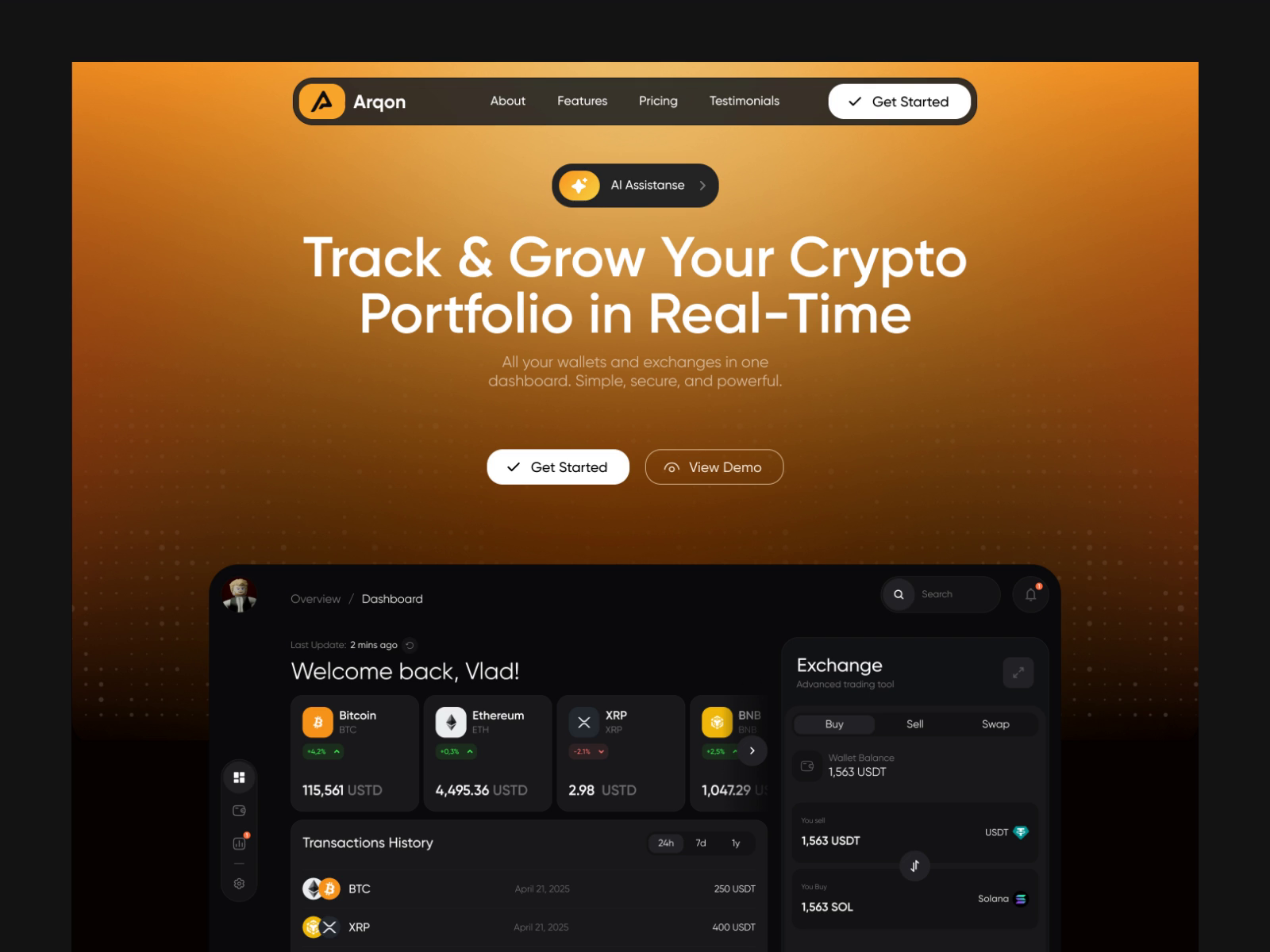 Example of Web3 & Crypto Product Design