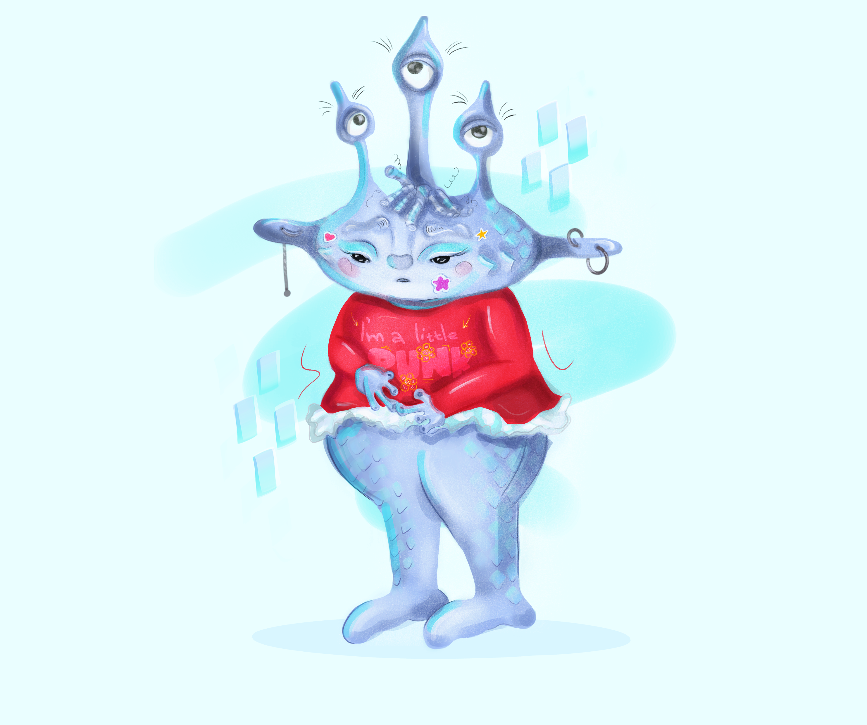 Shy alien