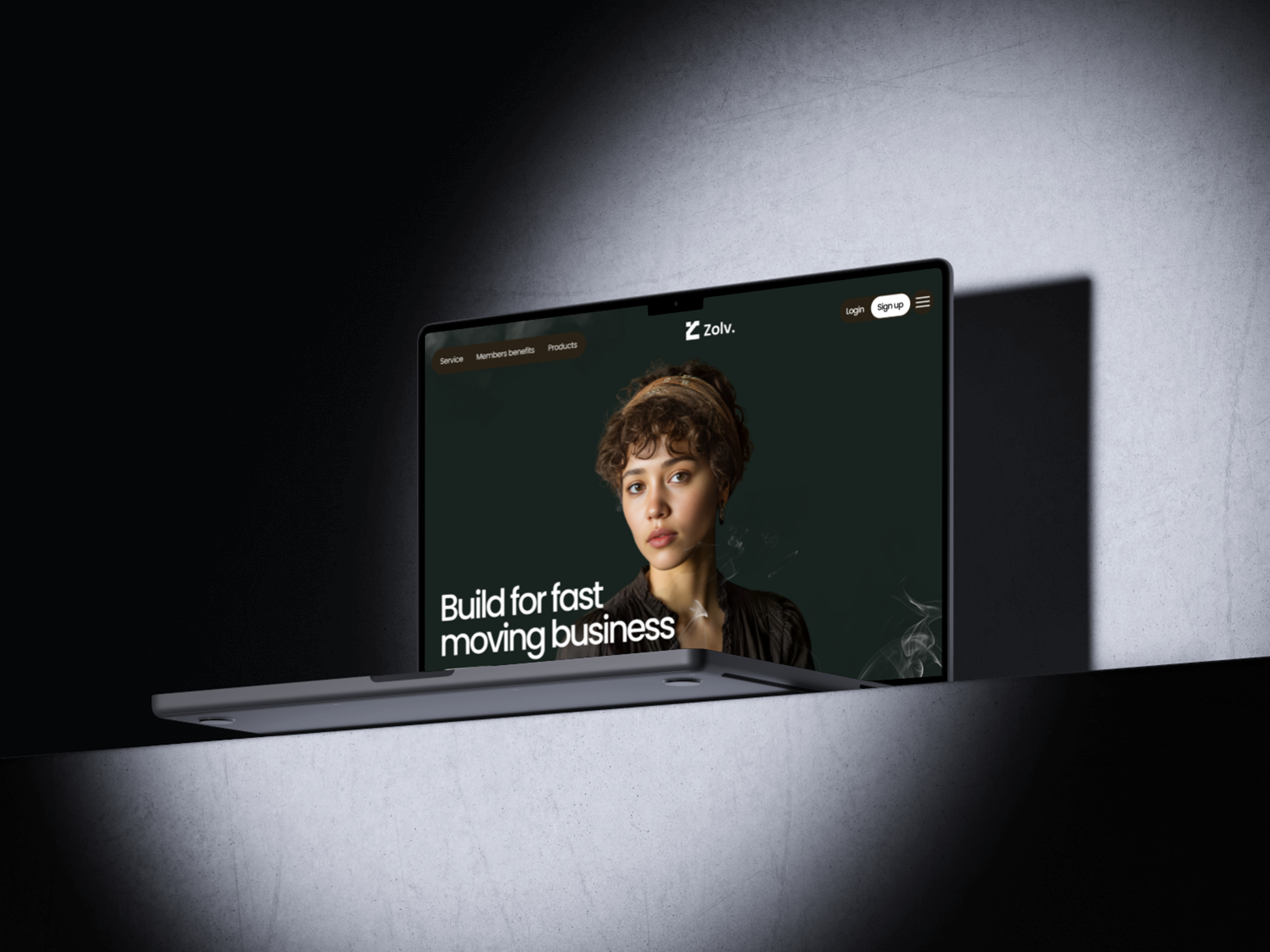 Zolv — Landing page for Fast-Moving Businesses figma framer landing page ui ui design webflow website