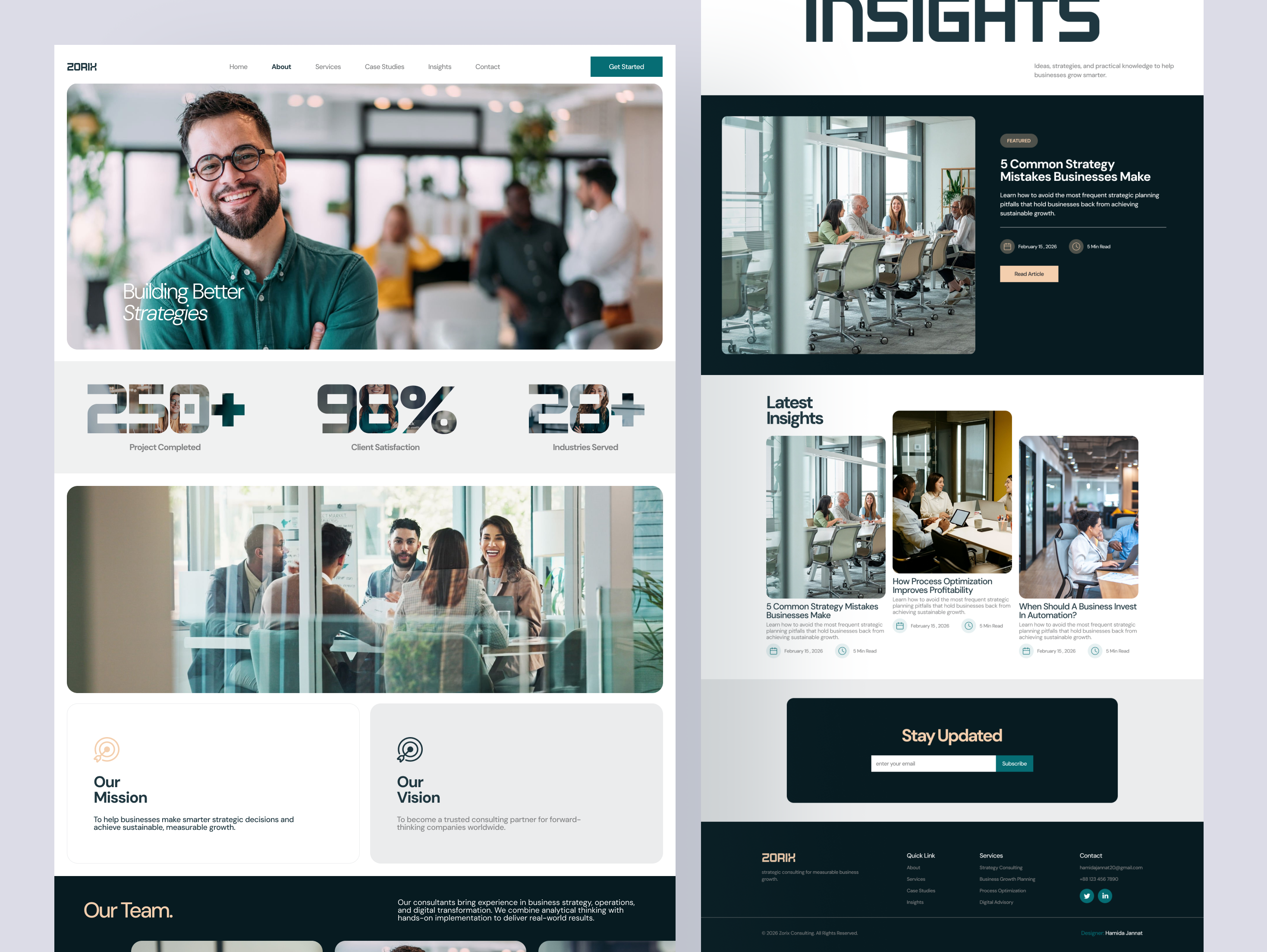 Zorix - Consulting firm website UI UX design, Website design branding consulting firm figma graphic design landingpagedesign logo productdesign ui uidesign uxdesign webdesign