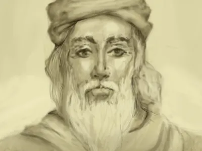Historical Character Design: Persian Scholar characterdesign conceptart drawingprocess illustration sketchbook