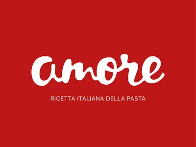 Amore - Logo design adobe adobe illustrator branding color color palette design graphic design italia logo packaging pasta restaurante