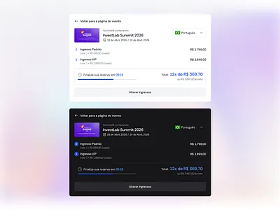 Event Checkout Details amount blue brazil checkout dark mode design event flat light mode texture ticket tickets ui user interface visual visual design