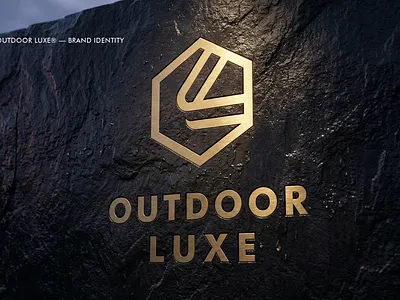 Outdoor Luxe — Architectural Brand Identity System architectural branding art direction brand guidelines brand identity branding agency dribbble graphic design grid system layout design logo design logo grid logomark luxury branding monogram outdoor lifestyle portfolio premium brand product mockup typography visual identity