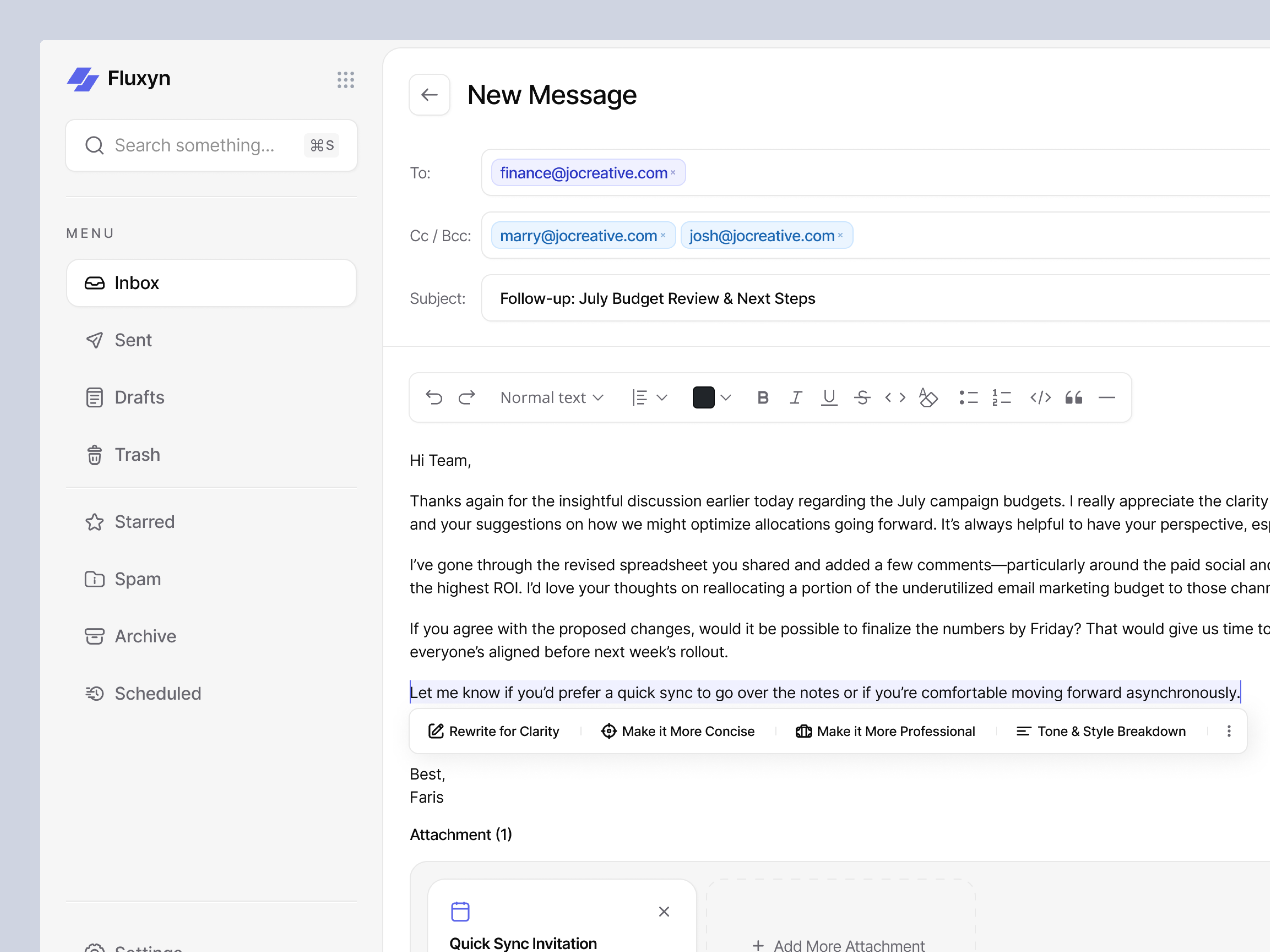 AI Email Dashboard - Email Compose ai ai email ai email dashboard chatting communication compose dashboard design email email compose email dashboard email website inbox message minimal modern ui ui design ux design website