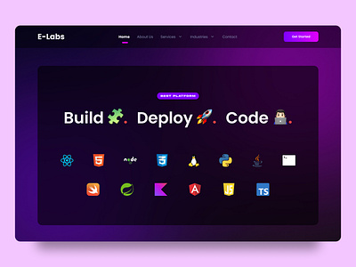 E-Labs - UI/UX Design coding ui uiux web design