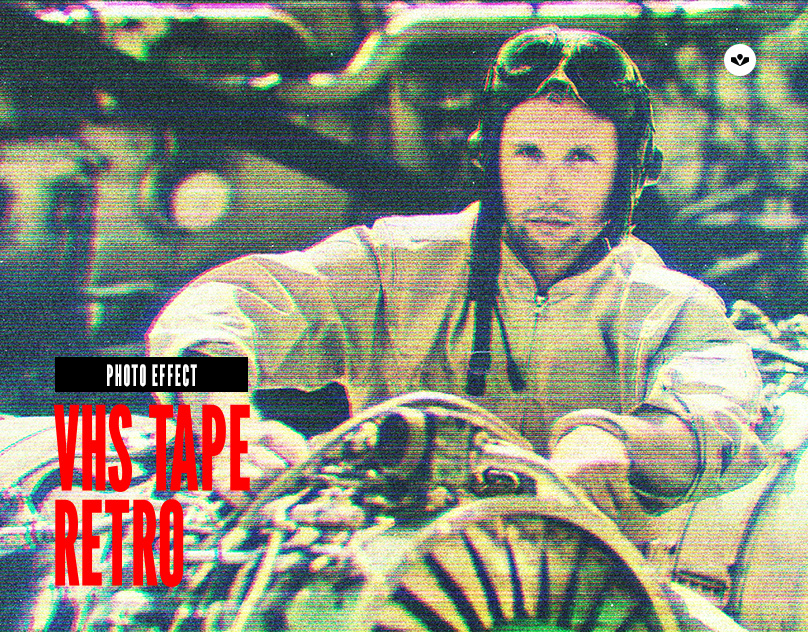 VHS Tape Retro Image Effect design effect graphic design photo photoshop retro solasome tape template vhs vintage