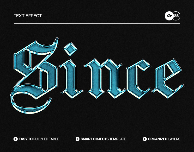 Colored Metallic Chrome Effect chrome color design effect glass graphic design metallic photoshop solasome template text