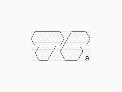 TB Monogram: Grid Drawing brand guidelines branding graphic design grid grid logo identity design logo logo design monogram tb