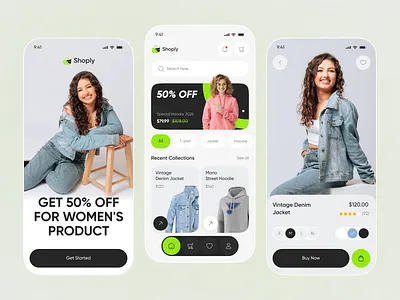 Shoply – Modern Fashion eCommerce Mobile App UI app design appdesign clothes app ecommerce app fashion ecommerce fashion template fashionapp iosapp luxury fashion app marketplace mobile app mobile app design modern app ui online shopping productdesign retail shop shopping app stylish ui ux