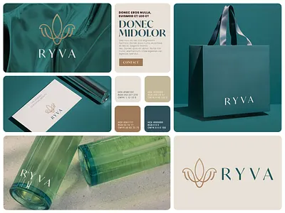 Premium Beauty Visual Identity System beauty brand branding color cosmetics elegant feminine identity logo logotype luxury minimal modern packaging palette perfume premium symbol typography visual identity