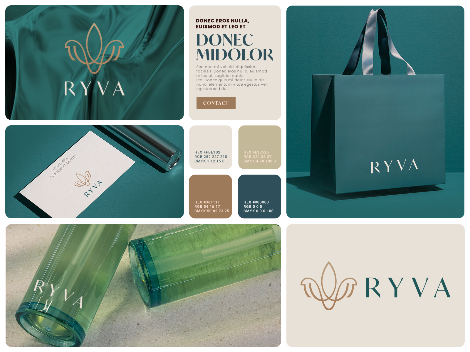 Premium Beauty Visual Identity System