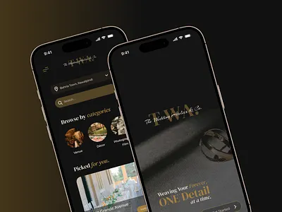 Wedding Atelier & Co : Wedding Planning App app design design event planning event planning app ui uiux design ux wedding planning app