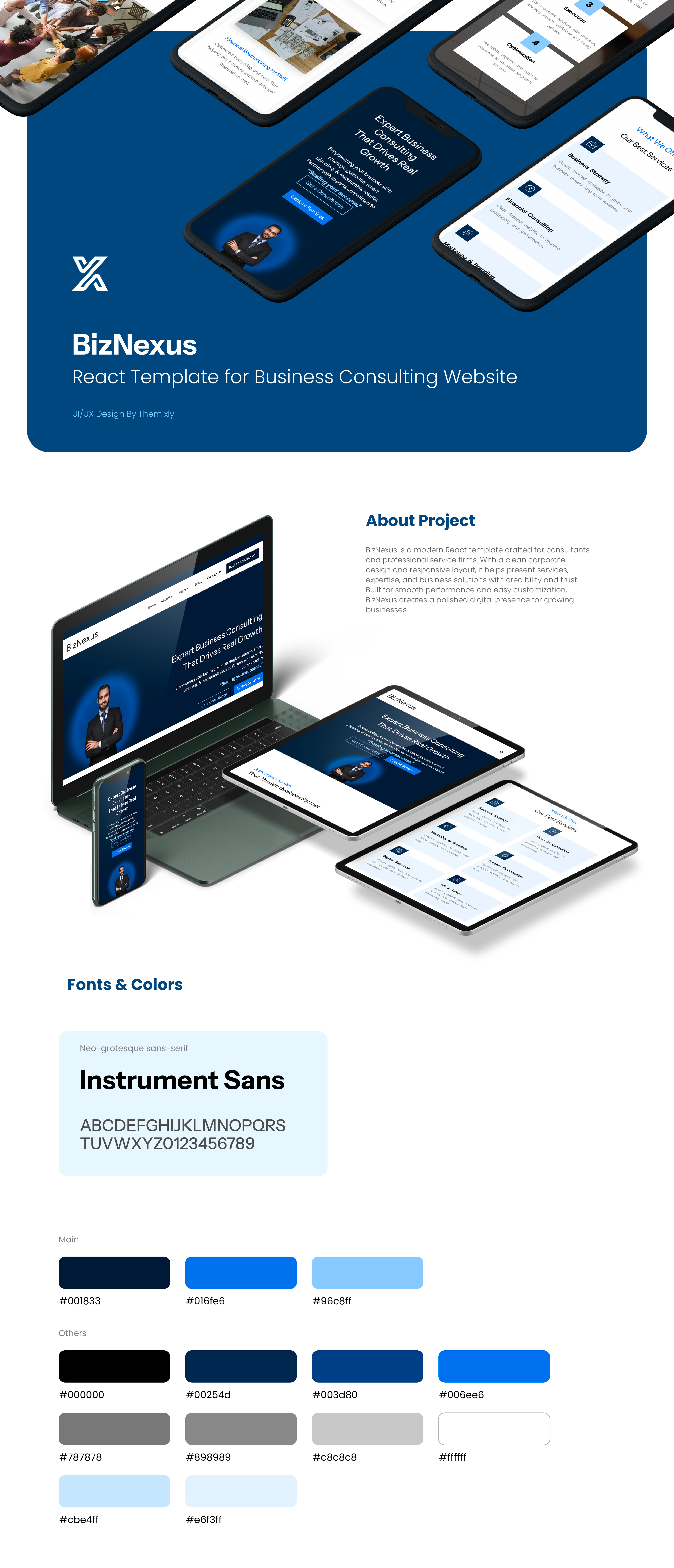 BizNexus – Modern Business Consulting Website UI Design business consulting corporate website frontend development landing page design modern web design professional website react template responsive design uiux design