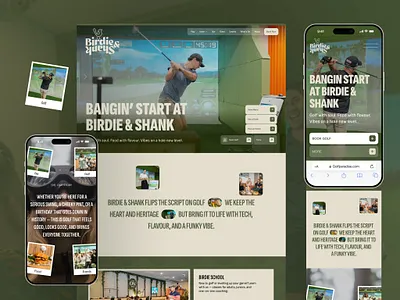 Birdie & Shank – Sports & Hospitality Website branding conversion design creative direction hilfal hospitality website interaction design interface landing page layout mobile design responsive design sports website trending ui design ux design visual web design website design
