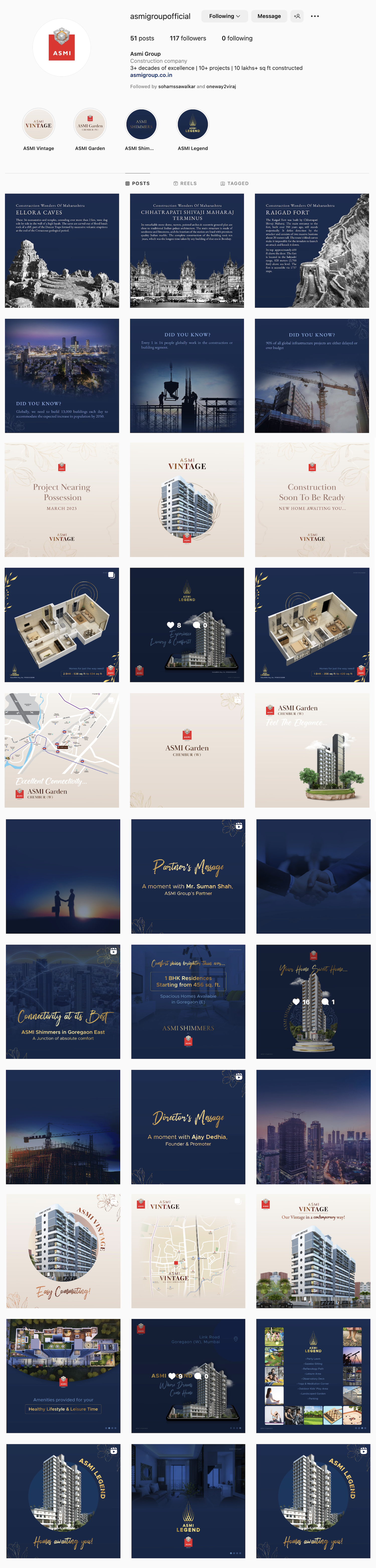Social Media for Buildings & Construction branding design graphic design social media