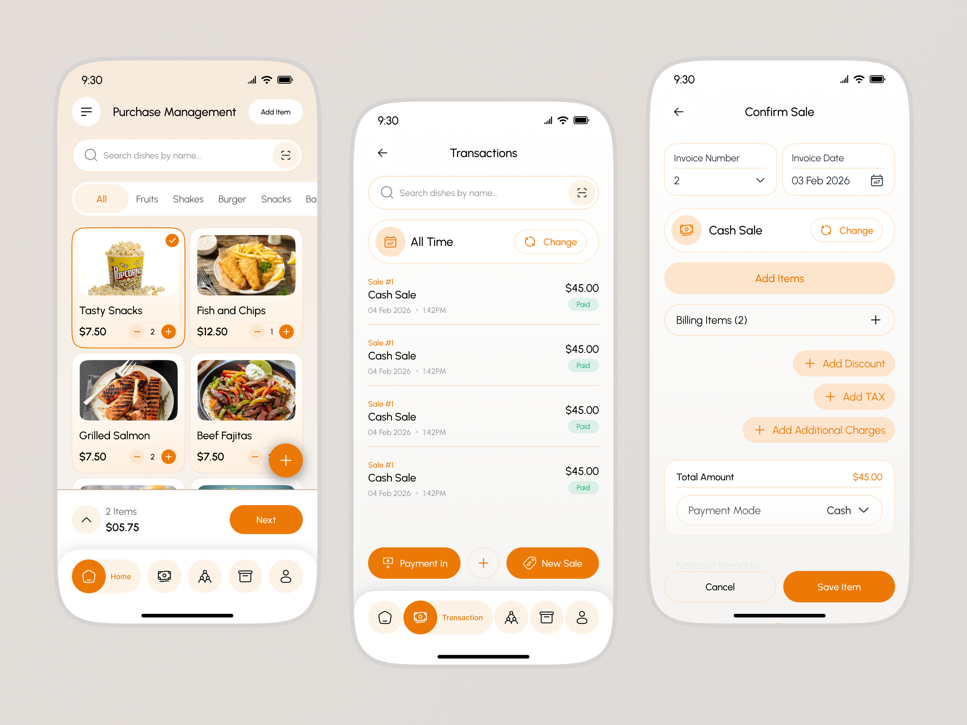 POS App UI Design app design billing dashboard ecommerce app food app inventory dashboard inventory management mobile mobile app ui mvp payment point of sales pos pos app pos dashboard pos system product restaurant sales management app ui
