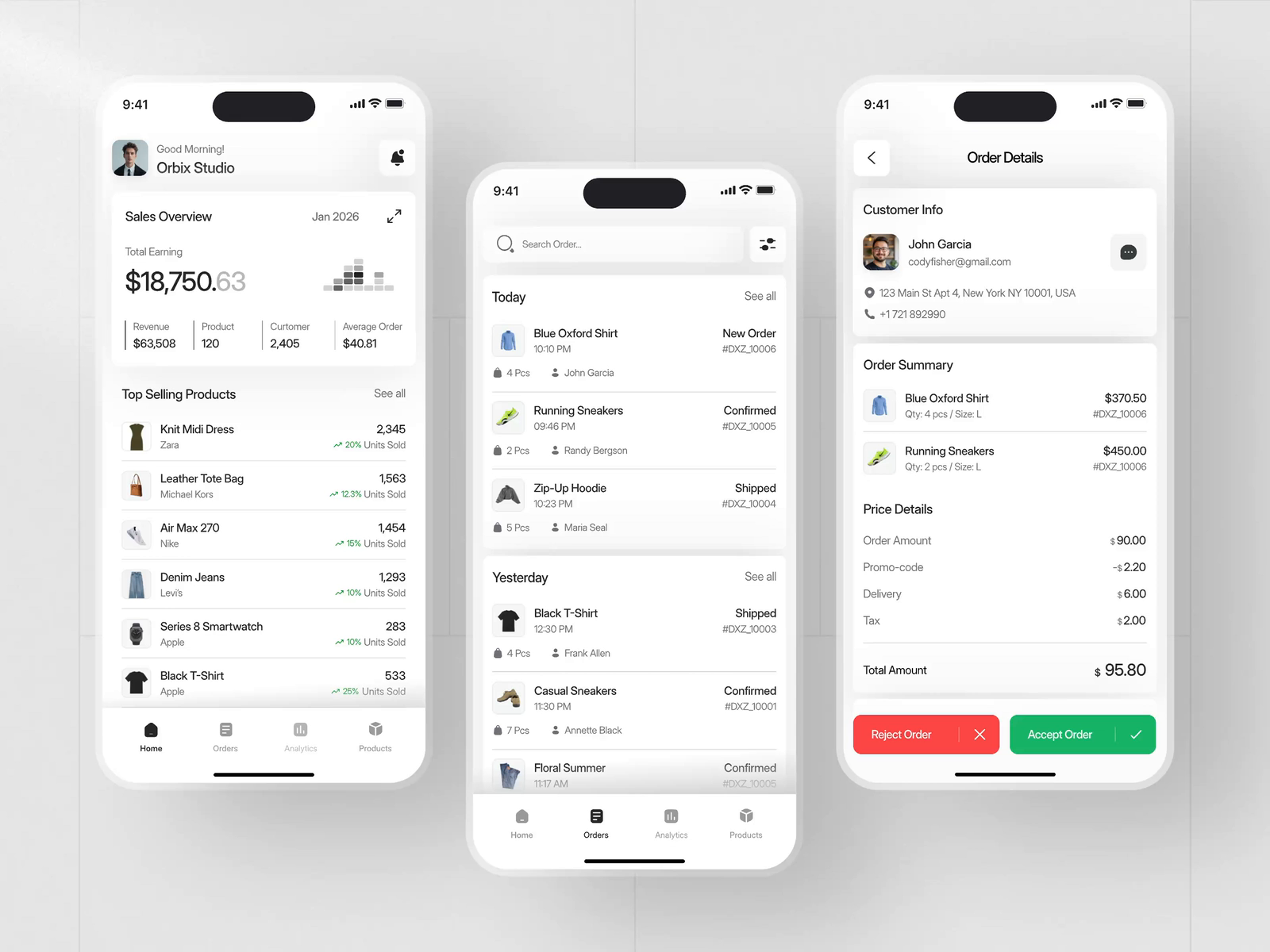 E-commerce Seller Order & Sales Management Mobile App