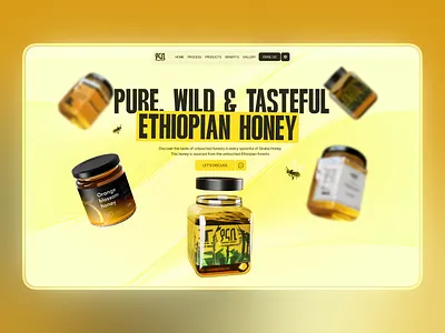 Honey Brand Website Design figma ui ux web design website
