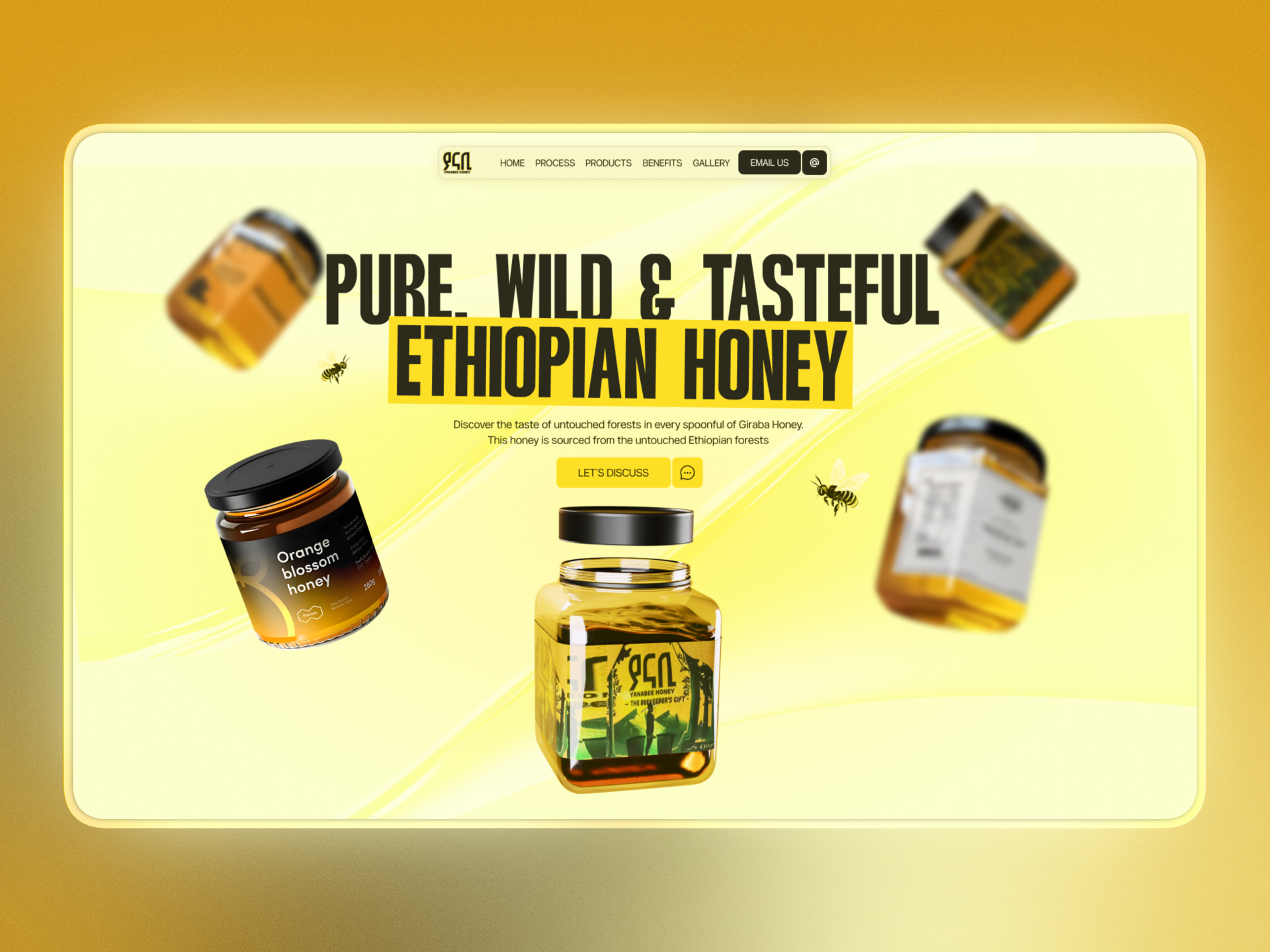 Honey Brand Website Design