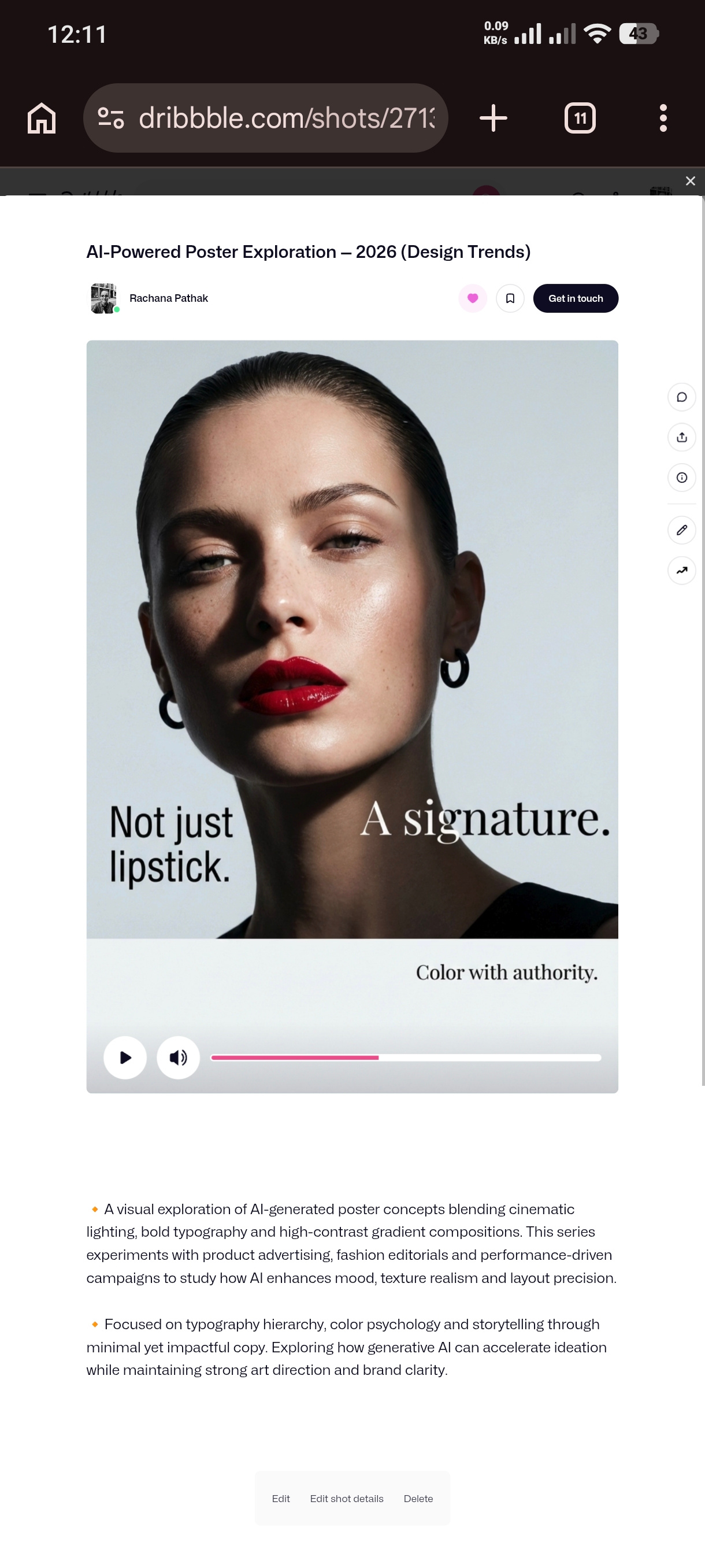 AI-Powered Poster Exploration — 2026 (Design Trends) aigenerated branding creativedirection design designexploration dribbble dribbblecommunity generativeart graphic design posterdesign typography visualdesign
