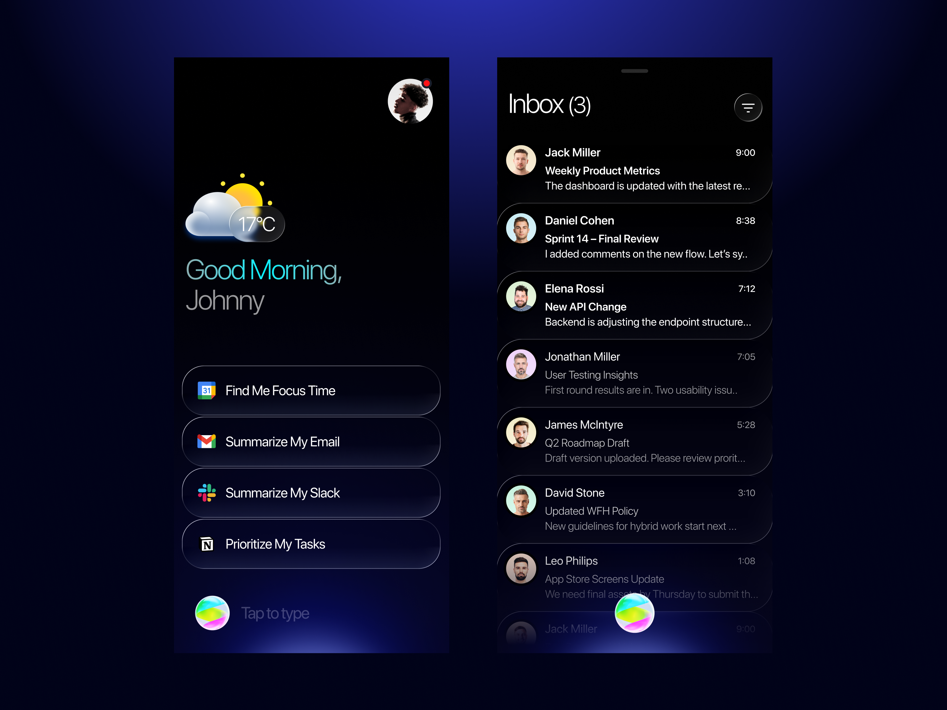 AI Agent Email Interface — Mobile UI/UX Design by AmazingUI agentic agentic ai ai ai agent ai agentic ai app ai assistant ai interface ai mobile ai ui assistant best ui email email app email mobile email ui gemini gmail mail mobile
