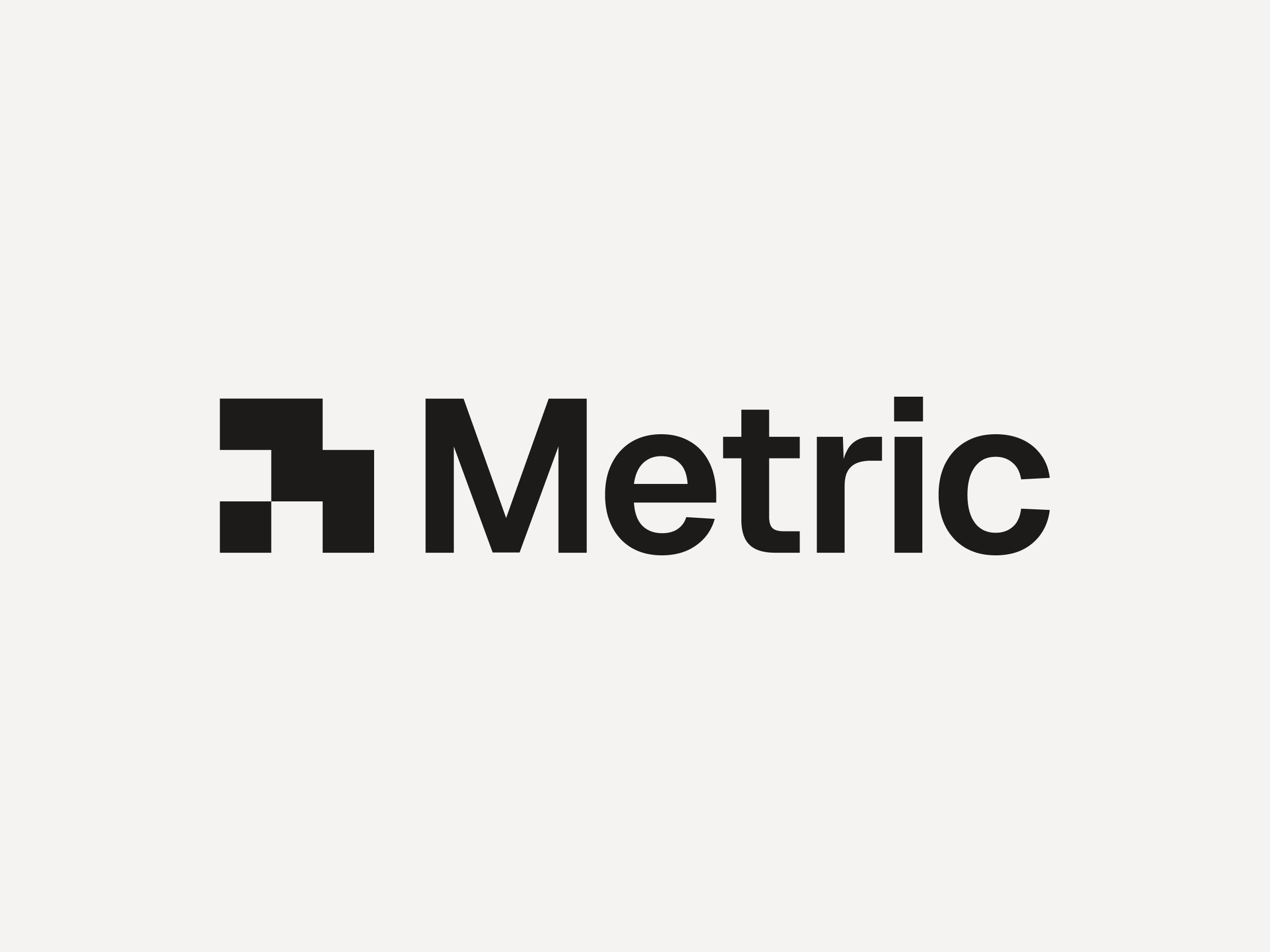 Geometric Logo: Metric