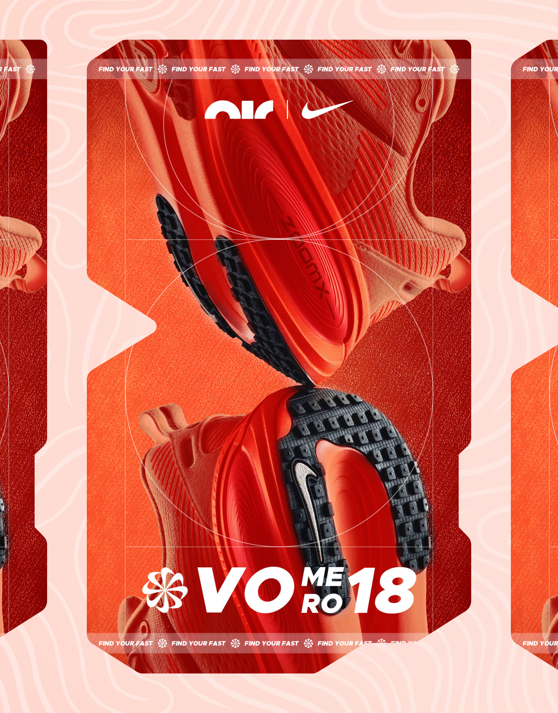 Nike Vomero 18 Promo ad branding design graphic design marketing nike nike air nike vomero 18 promo qleeph