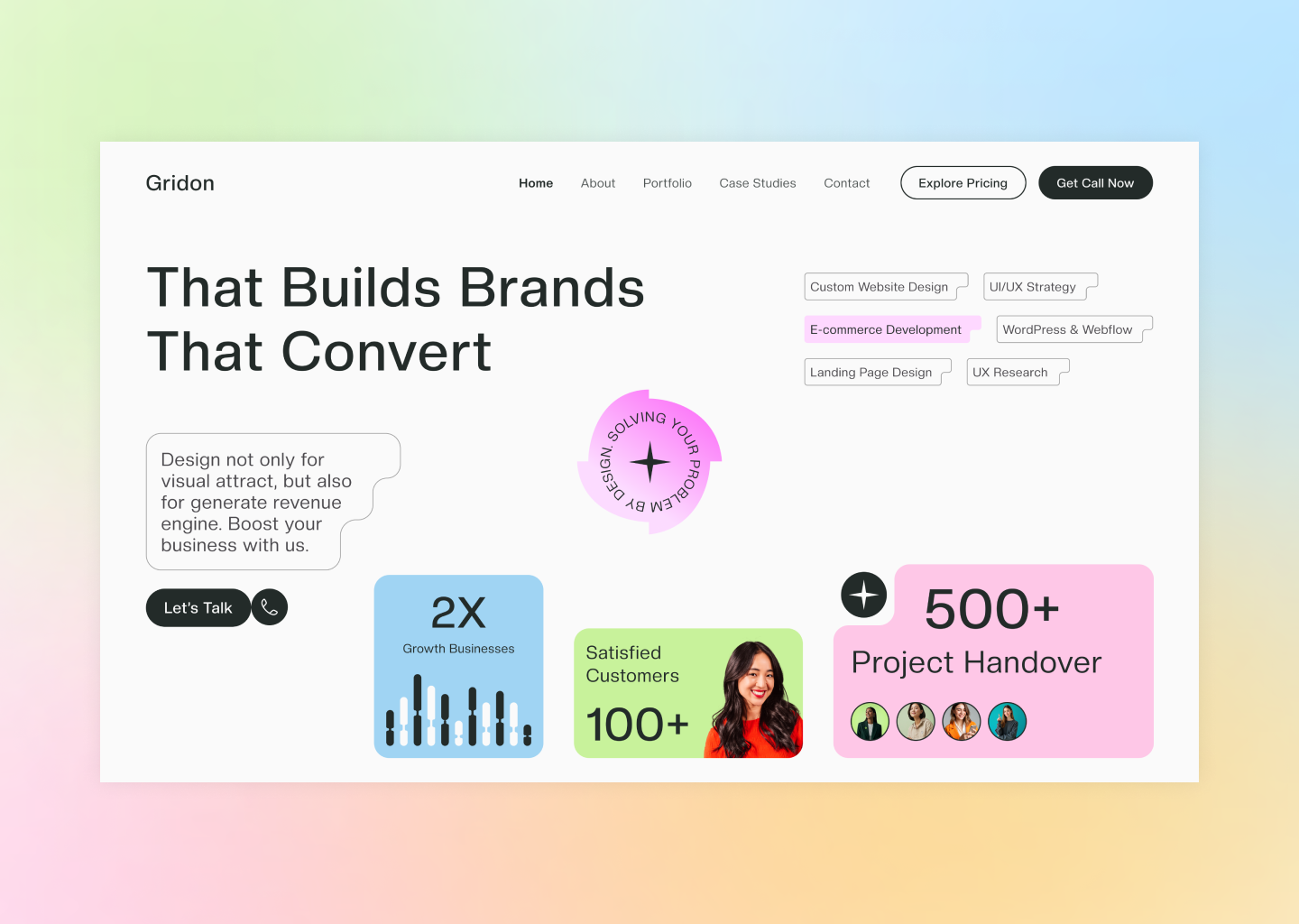 Creative Digital Agency Landing Page Hero Section UI Design agency landing page branding agency website business website concept clean hero section conversion focused design corporate website ui creative agency design digital agency website ecommerce development website high conversion landing page minimalist web design modern website ui portfolio website design saas landing page startup website design ui ux agency ux strategy website web design agency webflow website design wordpress website design