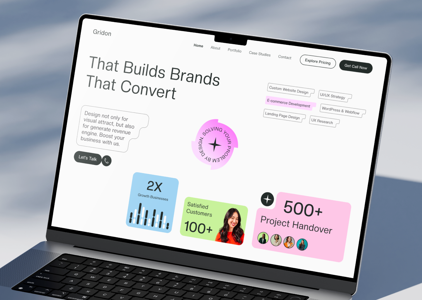 Example of Modern Website Design Service