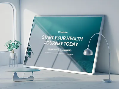 Healthline - Robotic AI Healthcare TV Room 3d 3d design 3d illustration ai artificial intelligence b2b blender dipa inhouse healthcare healthtech illustration render robotic saas startup vector