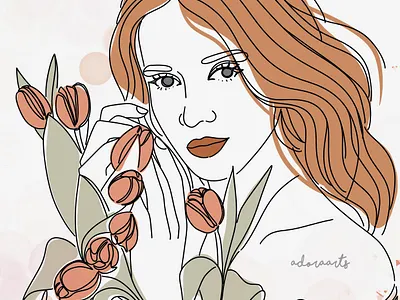 Minimalist Line Art Illustration design digital art illustration line line art minimalist one line portrait vector
