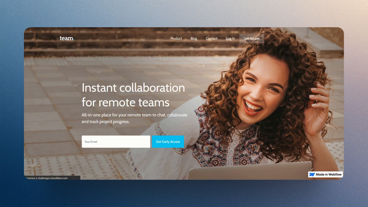 TeamApp - Blog Site Design